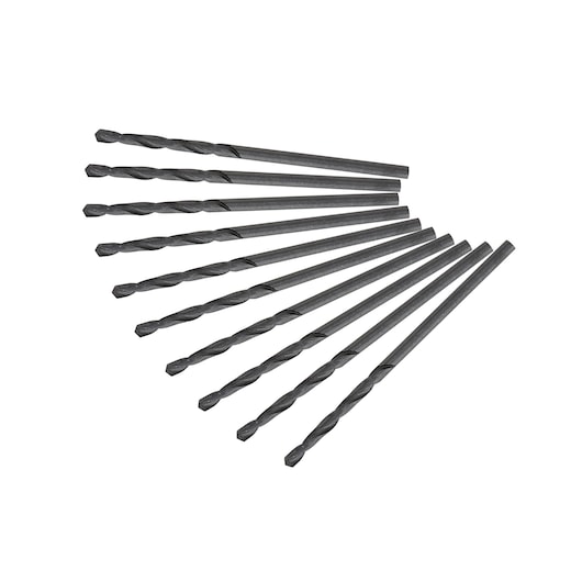 3mm HSS-R Black Oxide Metal Drill Bit (10 Pk)