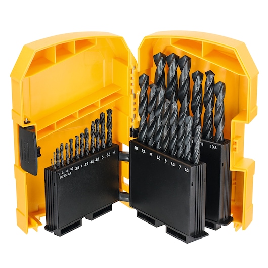 HSS-R Black Oxide Metal Drill Bit Set (29 pcs.)