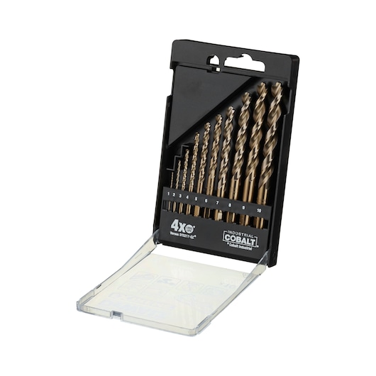 EXTREME® HSS-E Cobalt Alloy Steel Metal Drill Sets (10 pcs.)