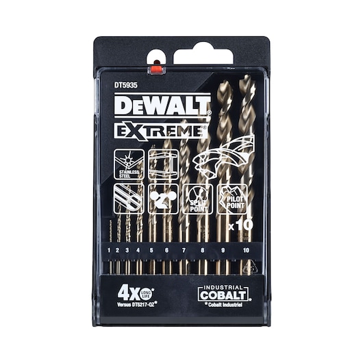 EXTREME® HSS-E Cobalt Alloy Steel Metal Drill Sets (10 pcs.)