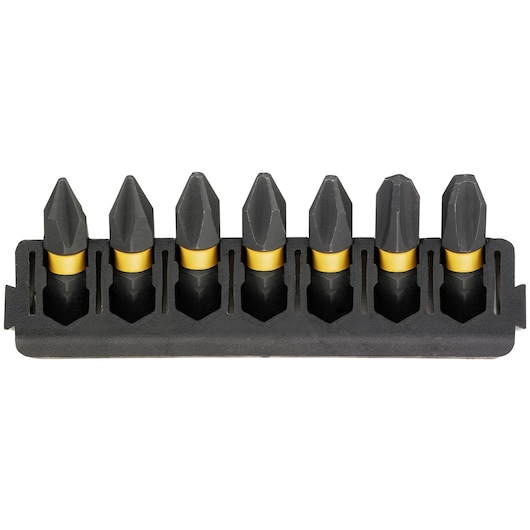 This is a DEWALT 7 PIECE 25MM PHILLIPS MIX BAR for FLEXTORQ 