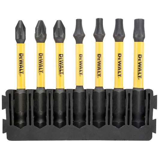 This is a DEWALT 7 PIECE 57MM POZI & TORX MIX BAR FLEXTORQ
