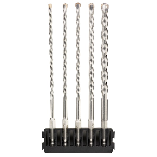 THIS IS A DEWALT 5 PIECE MULTI-MATERIAL HEX SHANK DRILL BIT MIX BAR