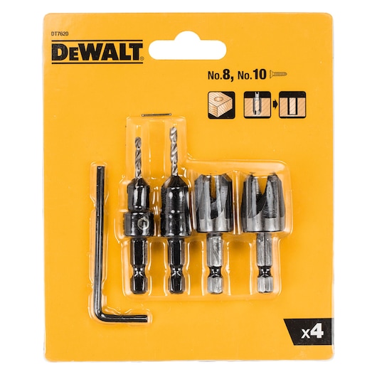 Plug Cutter and Countersink Set (4 pcs.)