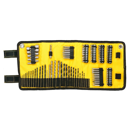 Drill Drive Set in Roll Fabric Mat (98 pcs.)