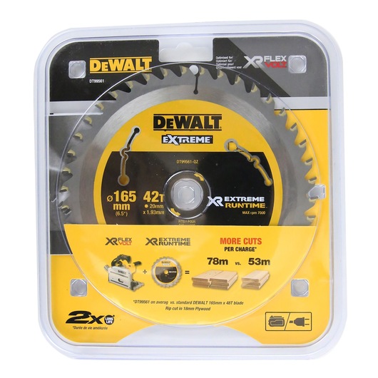 EXTREME RUNTIME 165mm x 20mm 42T Circular Saw Blade