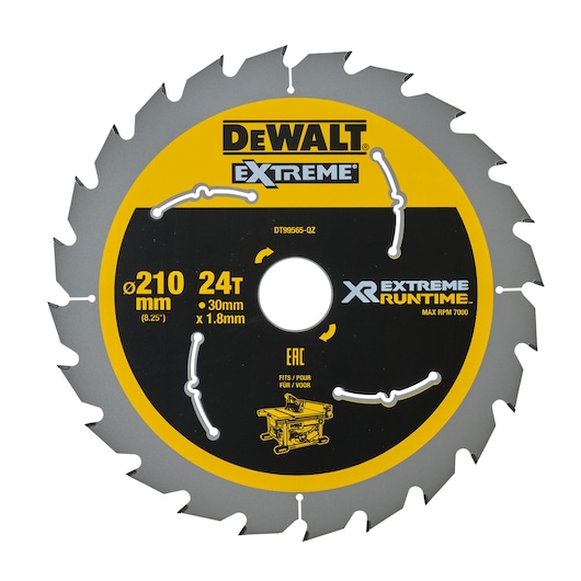 XR EXTREME® RUNTIME™ 210mm x 30mm 24T Circular Saw Blade