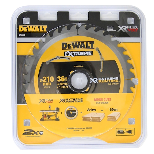 XR EXTREME® RUNTIME™ 210mm x 30mm 36T Circular Saw Blade