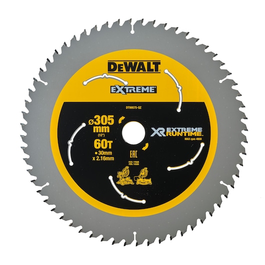 XR EXTREME® RUNTIME™ 305mm x 30m 60T Circular Saw Blade
