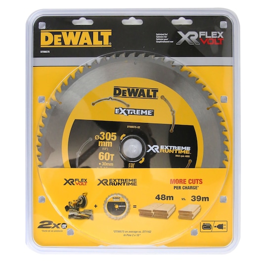 XR EXTREME® RUNTIME™ 305mm x 30m 60T Circular Saw Blade