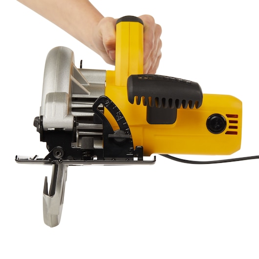 Corded Circular Saw Showing Rip Fence