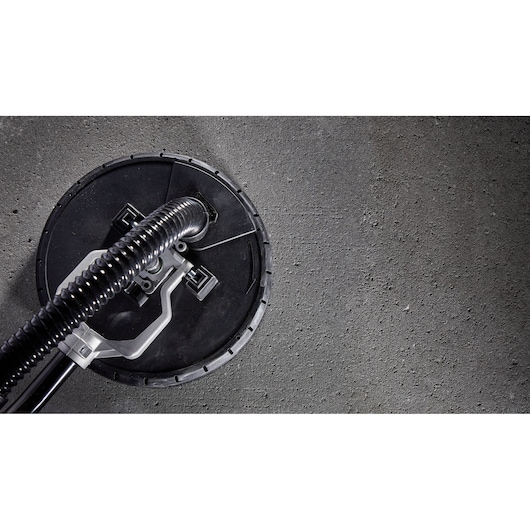 Metal body feature of Electric drywall sander.