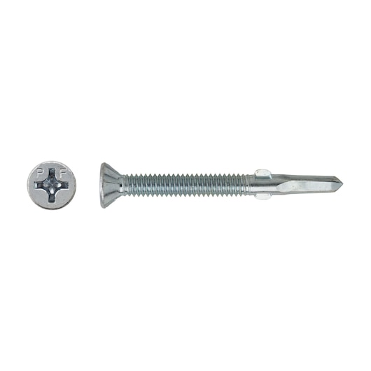1000 x SD Screw 55x5.5mm Countersunk Head - #5 Point with Wings