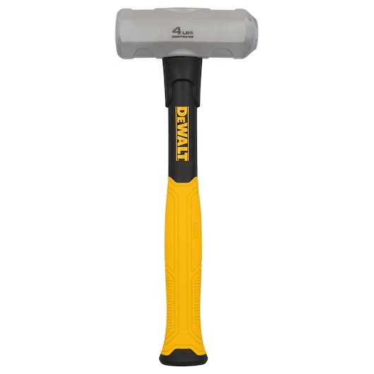 Profile view of DEWALT 4LB engineering hammer on white