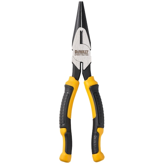 A single pair of closed Dewalt 200mm LH diagonal pliers