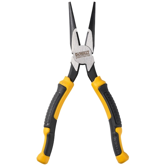 A single pair of open Dewalt 200mm LH diagonal pliers