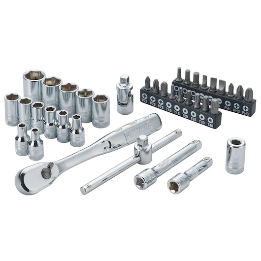 1/4" Full Metric Socket Set (37 pcs.)