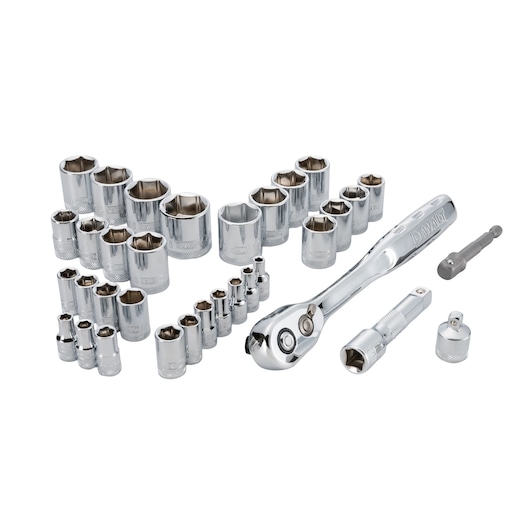 1/4" and 3/8" 6 pt. Metric and Imperial Socket Set (142 pcs.)