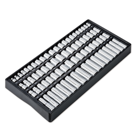 341 piece DEWALT mechanics tools set in a removable tray.