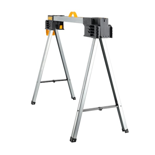 Right side angle of metal folding sawhorse