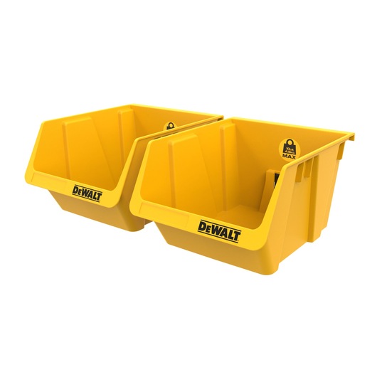 Plastic Bins - 2 Pack On White
