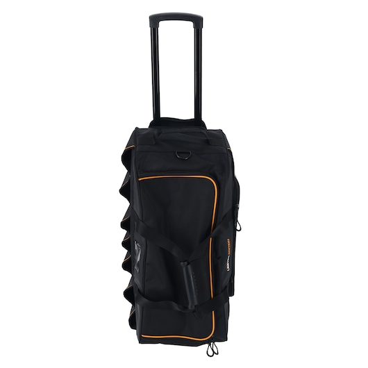 DEWALT/McLaren Duffle Bag standing with handle up front view