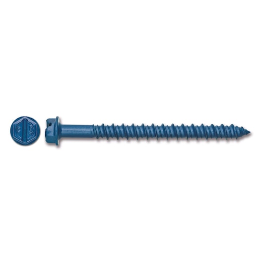 6.3x 45mm Tapper-Pro Countersunk Hex Head Anchor Screw (100 Pk)