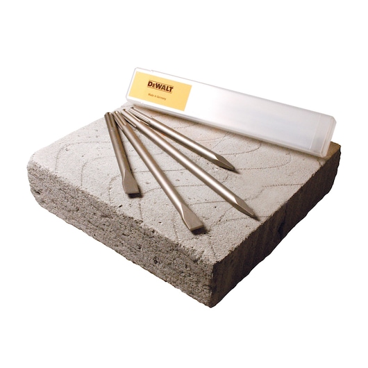 SDS-max® Flat/Pointed Chisel Set (4 pcs.)